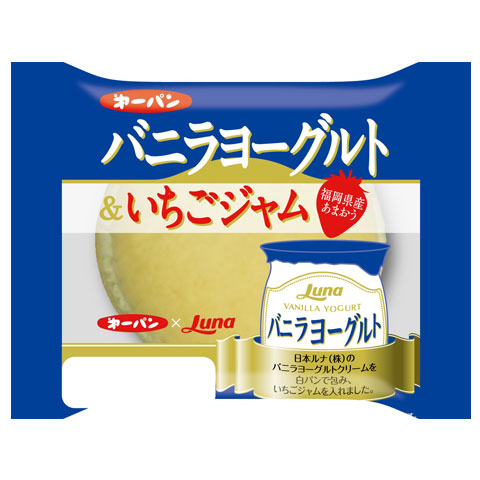 日本ルナ　シリーズ：バニラヨーグルト＆いちごジャム