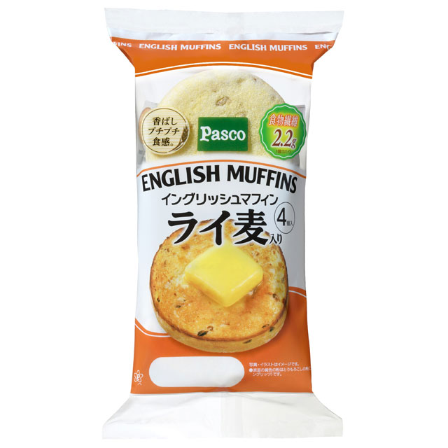 イングリッシュマフィンライ麦入り 4個入