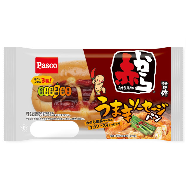 赤から監修 うま辛ソーセージパン 赤から監修 うま辛ソーセージパン